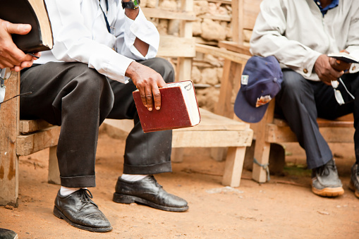 Group gathered for bible study